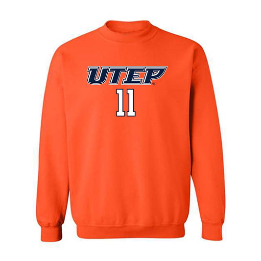 UTEP - NCAA Women's Basketball : Portia Adams - Generic Shersey Crewneck Sweatshirt-0
