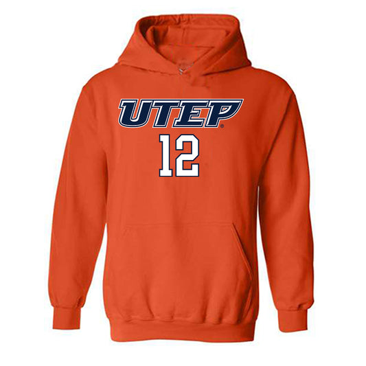 UTEP - Men's Basketball Legends : Stefon Jackson - Generic Shersey Hooded Sweatshirt-0