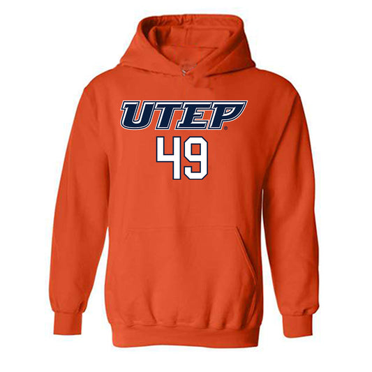 UTEP - NCAA Football : Ian Hall - Generic Shersey Hooded Sweatshirt-0