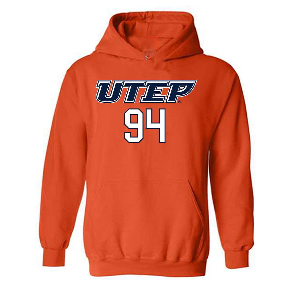 UTEP - NCAA Football : Jimmy Leon - Generic Shersey Hooded Sweatshirt-0