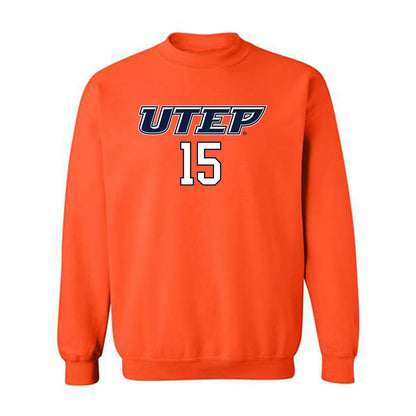 UTEP - NCAA Football : Kode Lowe - Generic Shersey Crewneck Sweatshirt-0