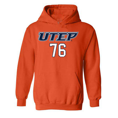 UTEP - NCAA Football : Diego De La Cruz - Generic Shersey Hooded Sweatshirt-0
