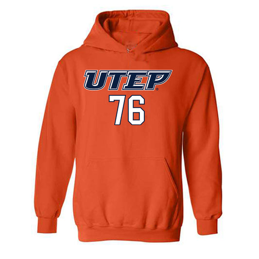 UTEP - NCAA Football : Diego De La Cruz - Generic Shersey Hooded Sweatshirt-0