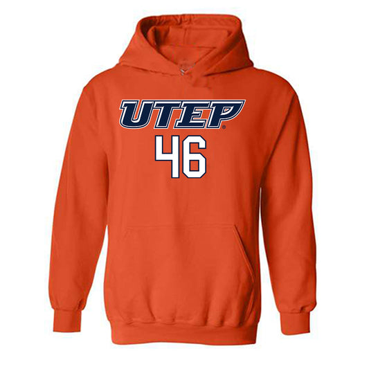 UTEP - NCAA Football : Copelin Windfont - Generic Shersey Hooded Sweatshirt-0