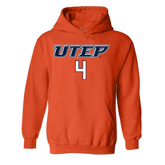 UTEP - NCAA Football : Garrett Hawkins - Generic Shersey Hooded Sweatshirt-0