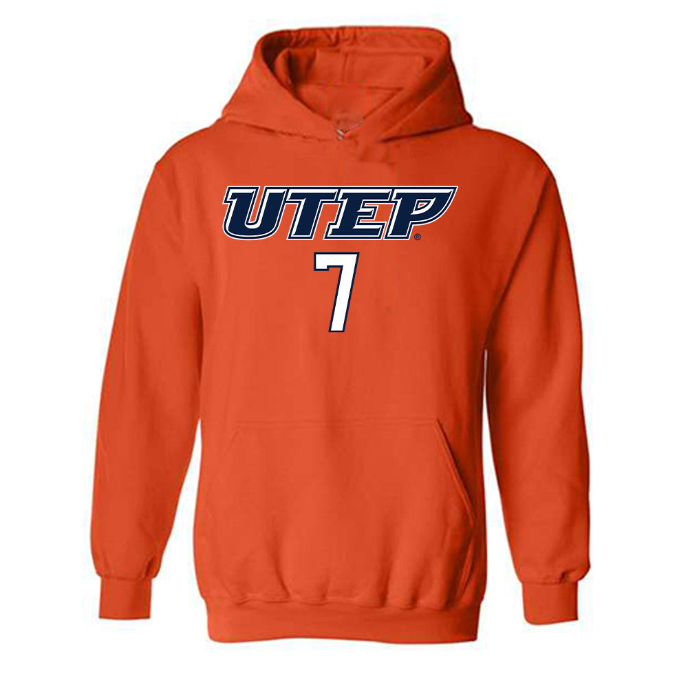 UTEP - NCAA Football : Tylen Hockett - Generic Shersey Hooded Sweatshirt-0