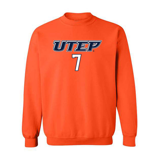 UTEP - NCAA Football : Jaylan Brown - Generic Shersey Crewneck Sweatshirt-0