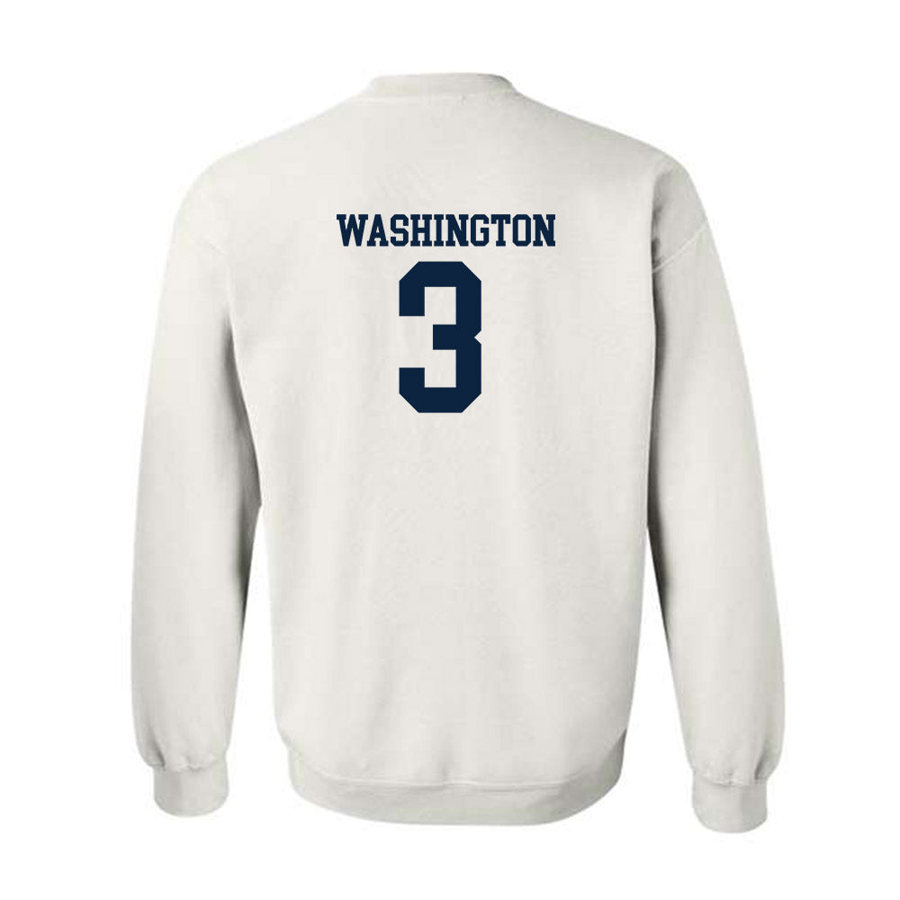 Xavier - NCAA Men's Basketball : Tru Washington - Classic Shersey Crewneck Sweatshirt-1