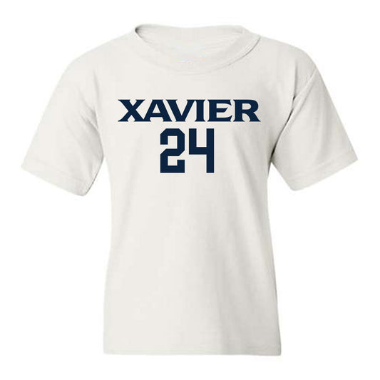 Xavier - NCAA Men's Basketball : Jovan Milicevic - Classic Shersey Youth T-Shirt-0