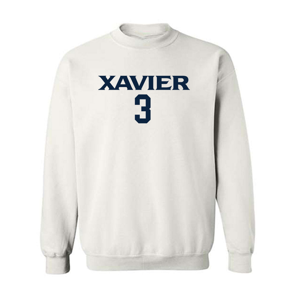 Xavier - NCAA Men's Basketball : Tru Washington - Classic Shersey Crewneck Sweatshirt-0