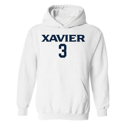 Xavier - NCAA Men's Basketball : Tru Washington - Classic Shersey Hooded Sweatshirt-0