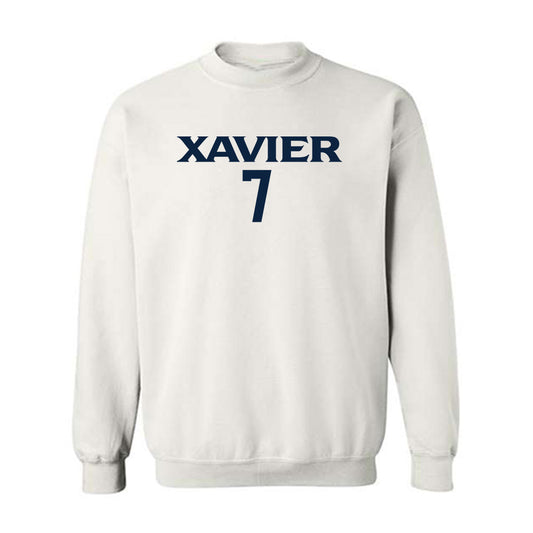 Xavier - NCAA Men's Basketball : Isaiah Walker - Classic Shersey Crewneck Sweatshirt-0