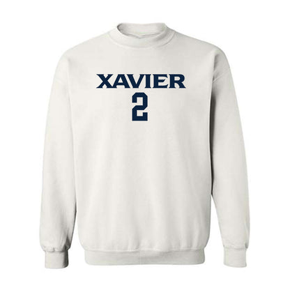 Xavier - NCAA Women's Basketball : Savannah White - Classic Shersey Crewneck Sweatshirt-0