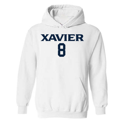 Xavier - NCAA Men's Basketball : Luke Naser - Classic Shersey Hooded Sweatshirt-0