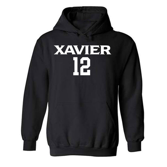 Xavier - NCAA Men's Basketball : Ruben Dominguez - Replica Shersey Hooded Sweatshirt-0