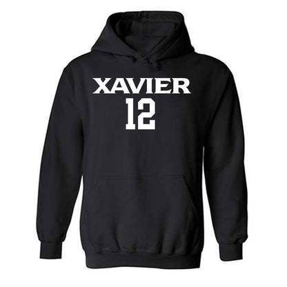 Xavier - NCAA Men's Basketball : Tre Carroll - Replica Shersey Hooded Sweatshirt-0
