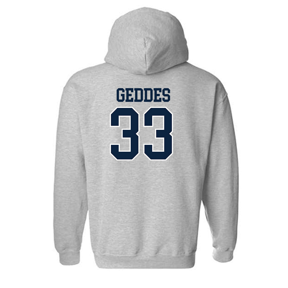 Xavier - NCAA Baseball : Trevor Geddes - Generic Shersey Hooded Sweatshirt