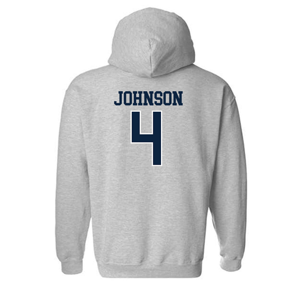 Xavier - NCAA Baseball : Peter Johnson - Generic Shersey Hooded Sweatshirt-1