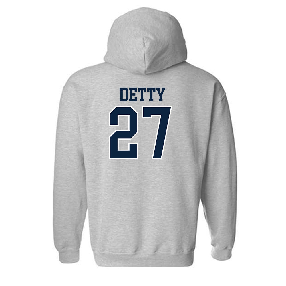 Xavier - NCAA Men's Soccer : Ely Detty - Generic Shersey Hooded Sweatshirt-1