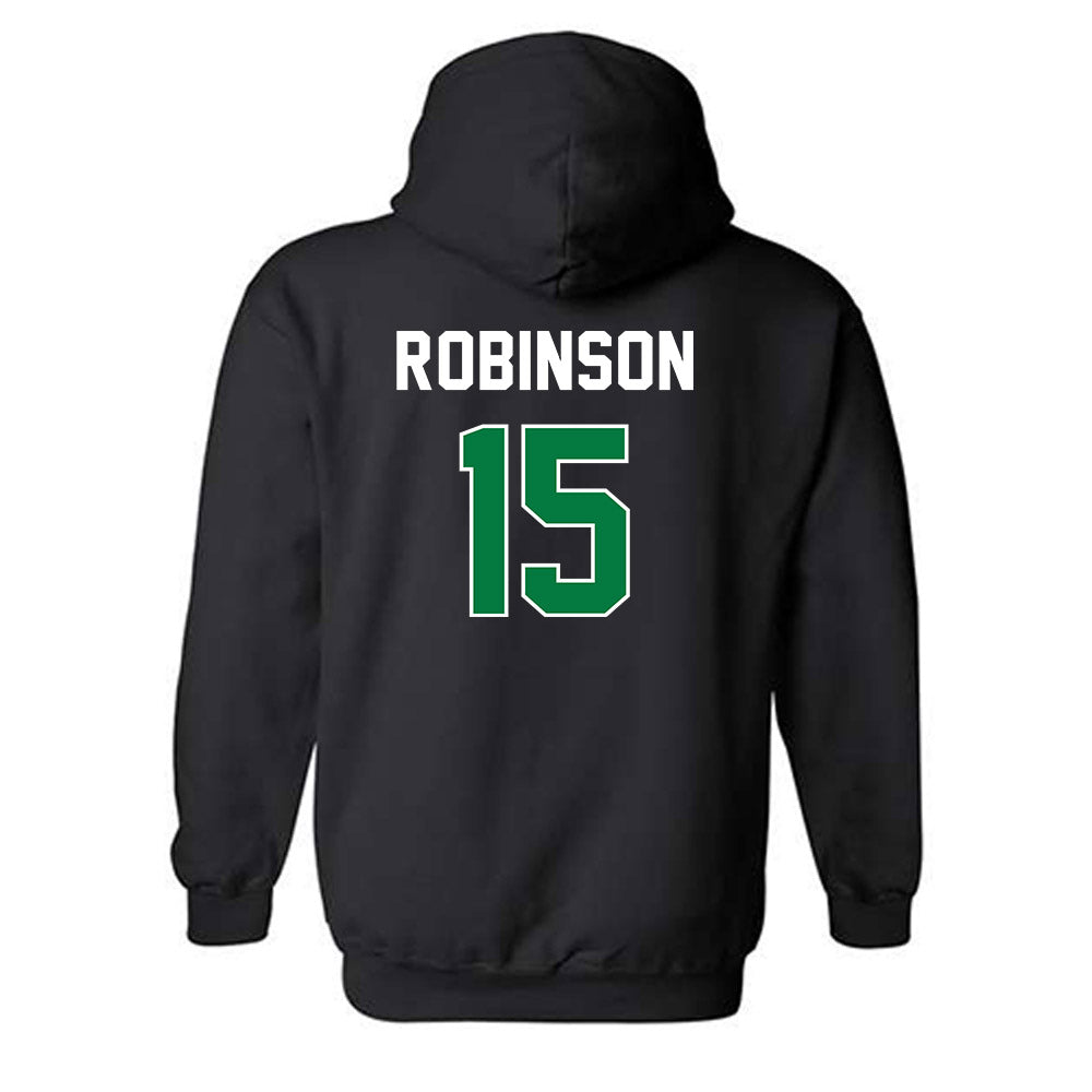 North Texas - NCAA Men's Basketball : Reece Robinson - Classic Shersey Hooded Sweatshirt-1