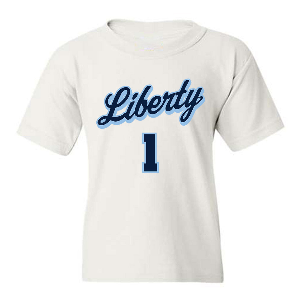 Liberty - NCAA Men's Basketball : Zander Carter - Sports Shersey Youth T-Shirt-0