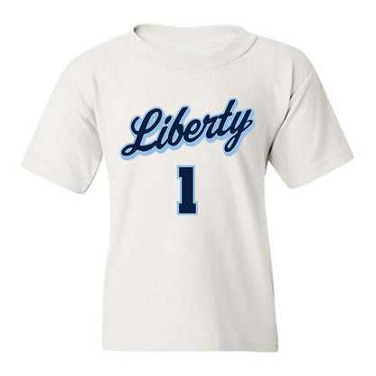 Liberty - NCAA Men's Basketball : Zander Carter - Sports Shersey Youth T-Shirt-0