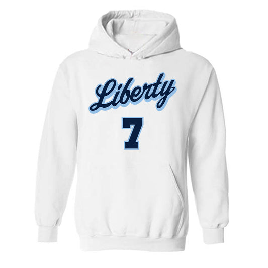Liberty - NCAA Men's Basketball : Isaiah Ihnen - Sports Shersey Hooded Sweatshirt-0