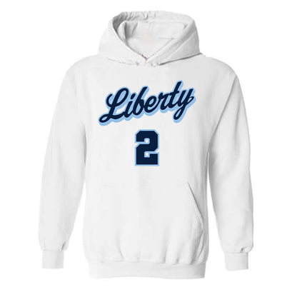 Liberty - NCAA Men's Basketball : Eli Herbert - Sports Shersey Hooded Sweatshirt-0