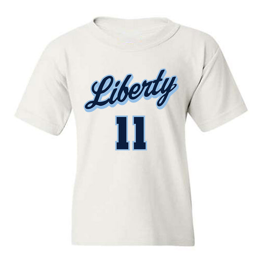 Liberty - NCAA Men's Basketball : Eli Sancomb - Sports Shersey Youth T-Shirt-0