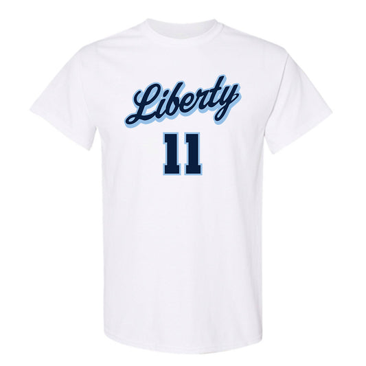 Liberty - NCAA Men's Basketball : Eli Sancomb - Sports Shersey T-Shirt-0