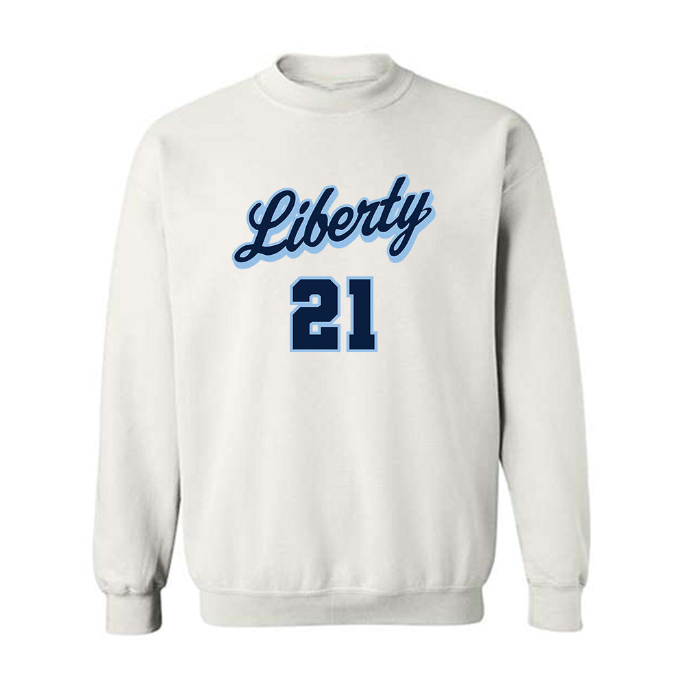 Liberty - NCAA Men's Basketball : Ryan Jones Jr. - Sports Shersey Crewneck Sweatshirt-0