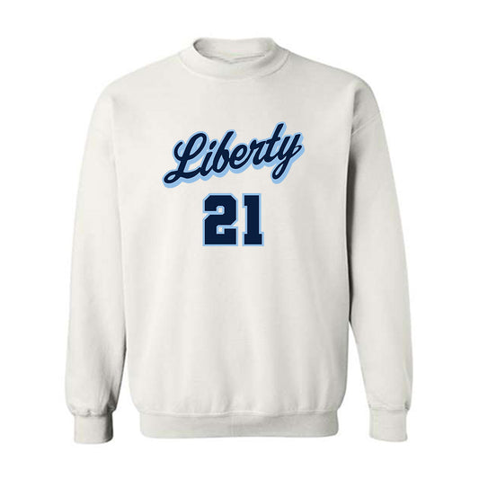 Liberty - NCAA Men's Basketball : Ryan Jones Jr. - Sports Shersey Crewneck Sweatshirt-0