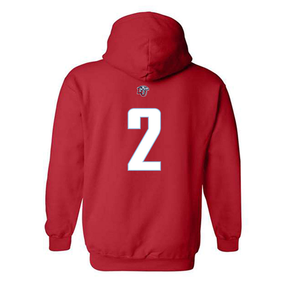 Liberty - NCAA Men's Basketball : Eli Herbert - Classic Shersey Hooded Sweatshirt-1