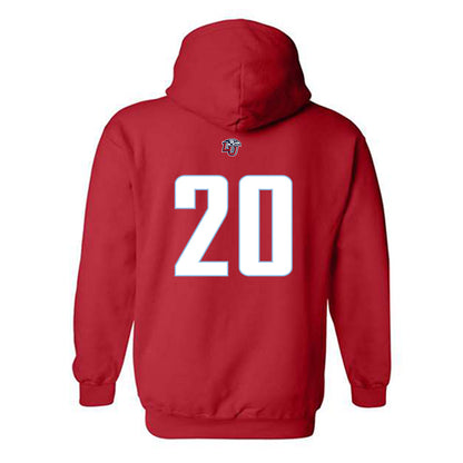 Liberty - NCAA Men's Basketball : Torr Sorensen - Classic Shersey Hooded Sweatshirt-1