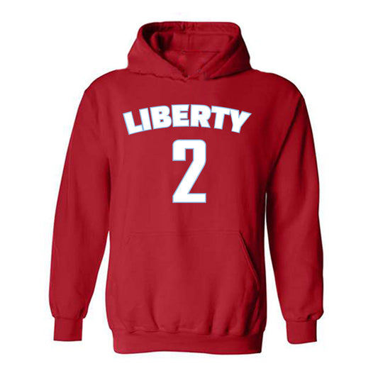 Liberty - NCAA Men's Basketball : Eli Herbert - Classic Shersey Hooded Sweatshirt-0