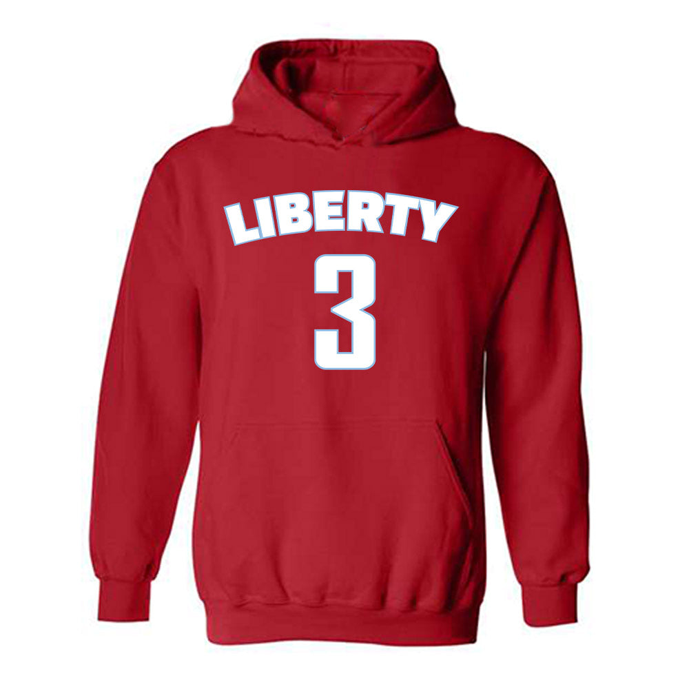 Liberty - NCAA Men's Basketball : Kaden Metheny - Classic Shersey Hooded Sweatshirt-0