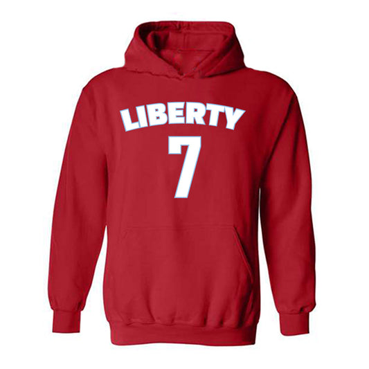 Liberty - NCAA Men's Basketball : Isaiah Ihnen - Classic Shersey Hooded Sweatshirt-0