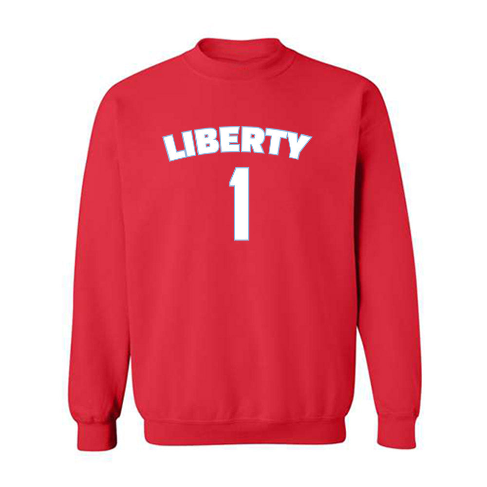 Liberty - NCAA Men's Basketball : Zander Carter - Classic Shersey Crewneck Sweatshirt-0