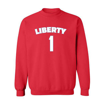 Liberty - NCAA Men's Basketball : Zander Carter - Classic Shersey Crewneck Sweatshirt-0