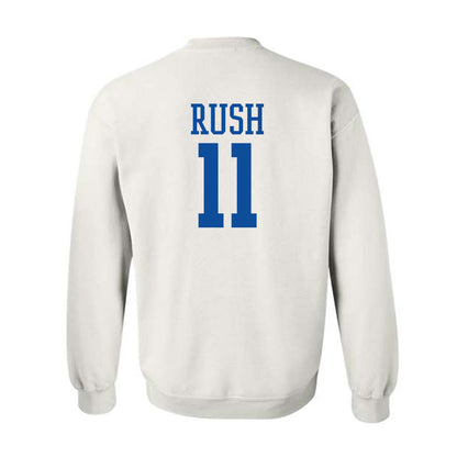 Drake - NCAA Men's Basketball : LJ Rush - Classic Shersey Crewneck Sweatshirt-1