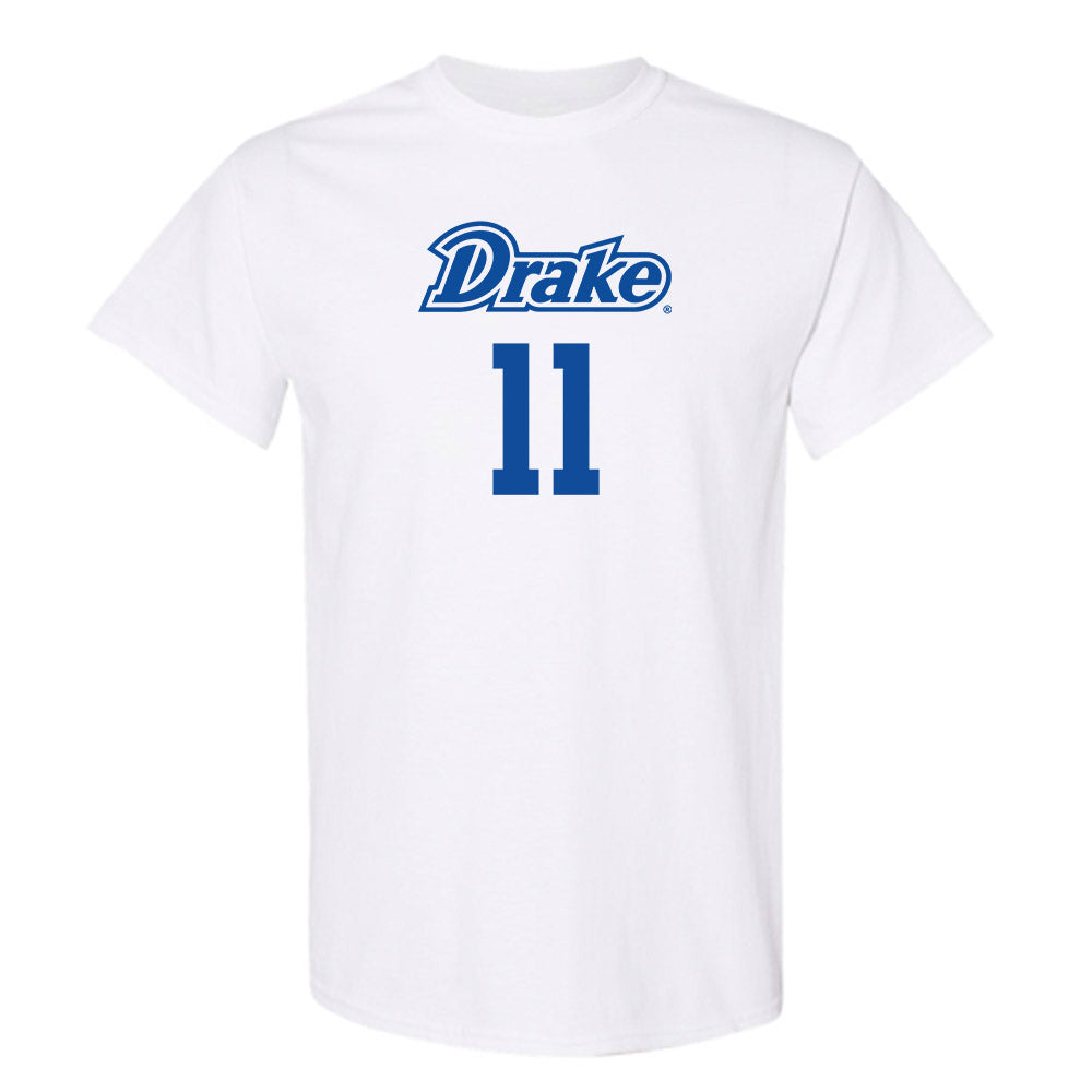 Drake - NCAA Men's Basketball : LJ Rush - Classic Shersey T-Shirt-0