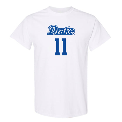 Drake - NCAA Men's Basketball : LJ Rush - Classic Shersey T-Shirt-0