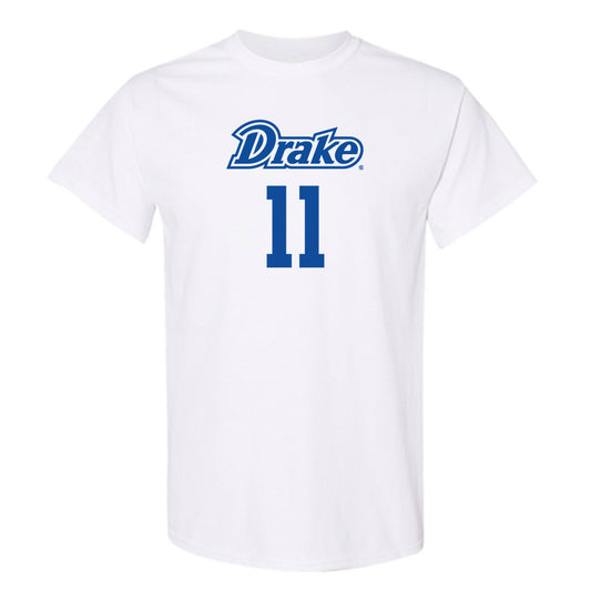 Drake - NCAA Men's Basketball : LJ Rush - Classic Shersey T-Shirt-0