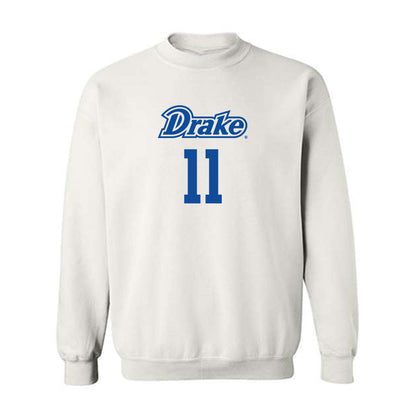 Drake - NCAA Men's Basketball : LJ Rush - Classic Shersey Crewneck Sweatshirt-0