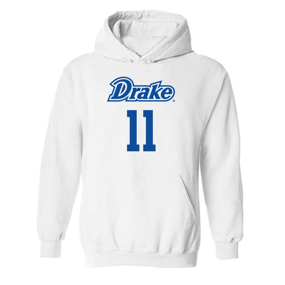 Drake - NCAA Men's Basketball : LJ Rush - Classic Shersey Hooded Sweatshirt-0