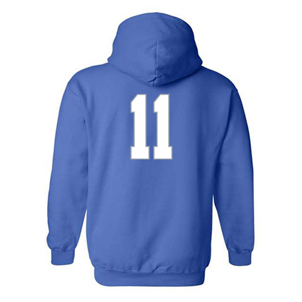 Drake - NCAA Women's Basketball : Peyton McCabe - Classic Shersey Hooded Sweatshirt-1