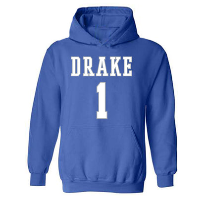 Drake - NCAA Women's Basketball : Mylea Monahan - Classic Shersey Hooded Sweatshirt-0