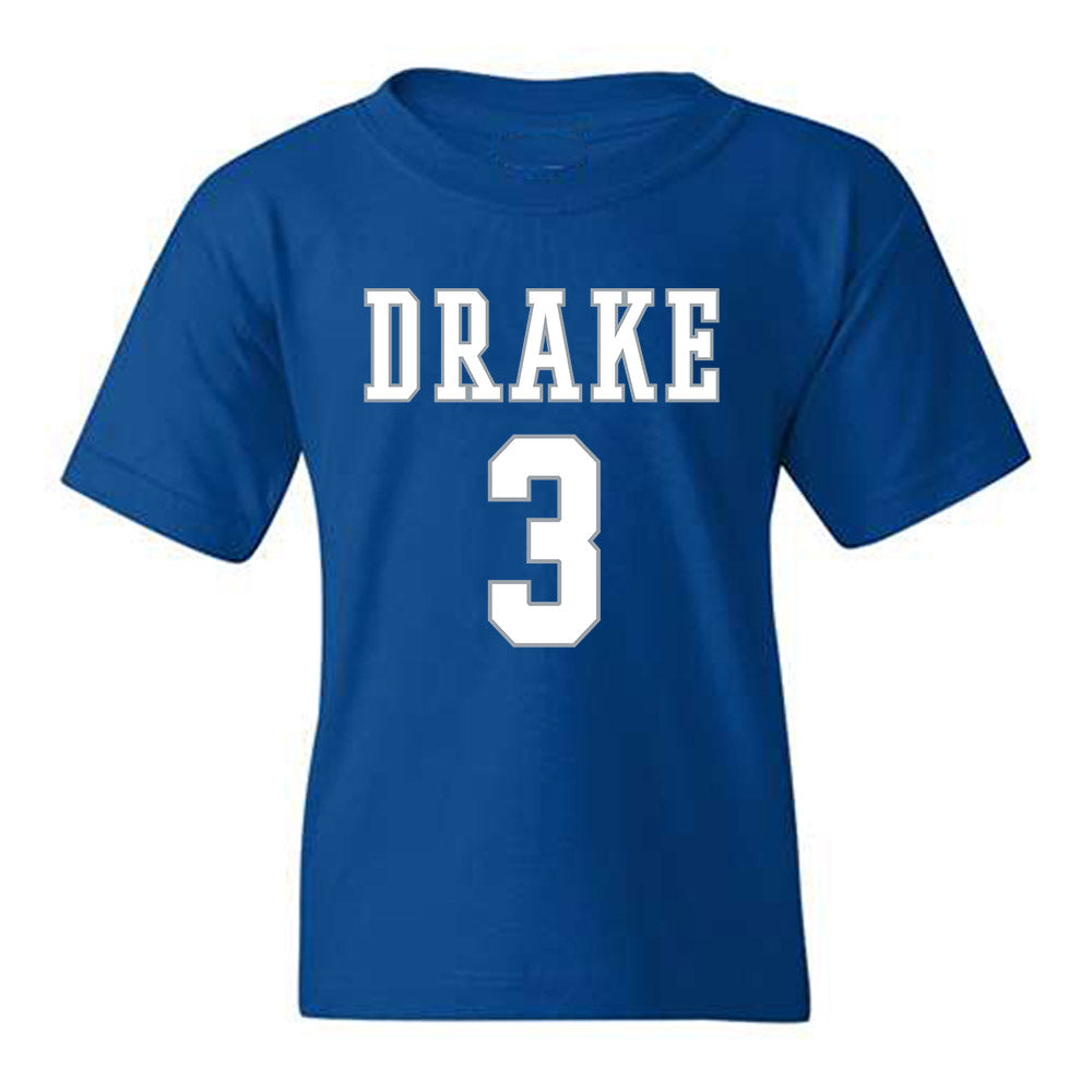 Drake - NCAA Men's Basketball : Jalen Quinn - Classic Shersey Youth T-Shirt-0