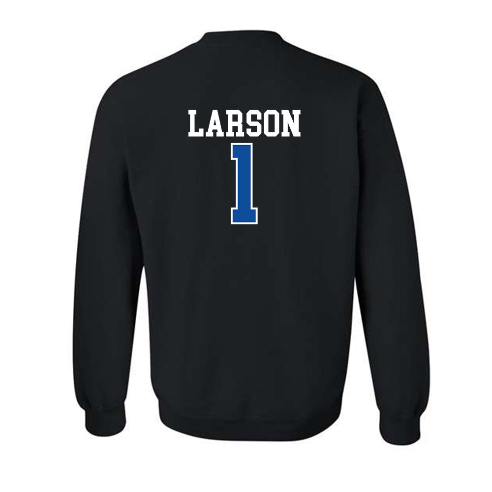 Drake - NCAA Men's Basketball : Owen Larson - Crewneck Sweatshirt-1