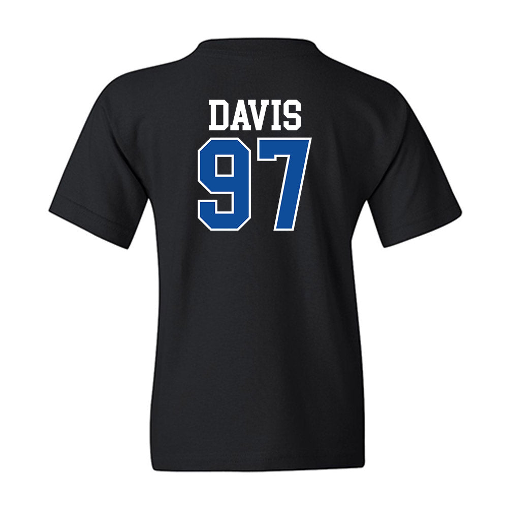 Drake - NCAA Football : Devyn Davis - Youth T-Shirt-1